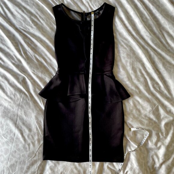 Vintage Guess Y2K Black Mesh Bodycon Dress – Plum Lining Stretch Clubwear (2-6) - Picture 4 of 8